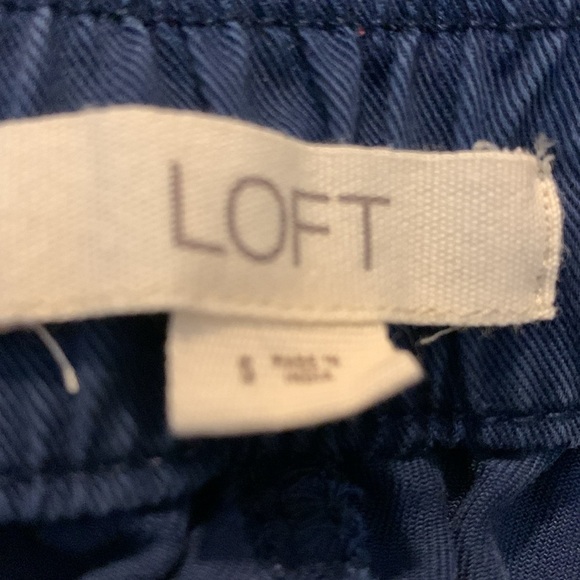 Loft Navy Drawstring Shorts Size Small - Picture 3 of 4